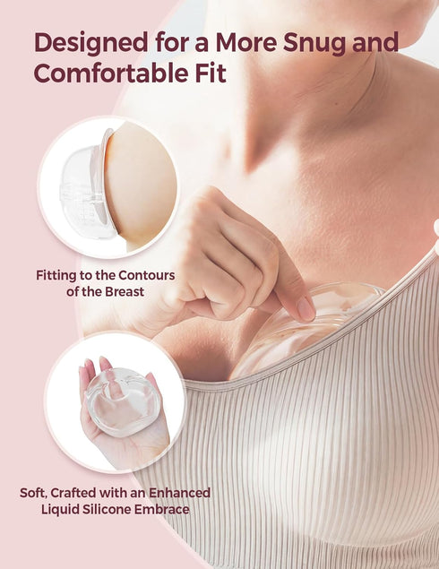 Momcozy (3oz/90ml, 1 Count) Breast Milk Collector, Milk Collectors for Breastfeeding, Reusable Breast Milk Shells