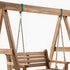 Dunzy 4 Pieces Metal Swing Set Accessories, Snap Hooks and Hangers for Connecting to Wooden Sets