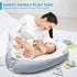 7-in-1 Tummy 0-3-6-9-12-18 Baby Play Mat, Infant Gym Mat for Sensory and Motor Development, Washable & Portable Newborn