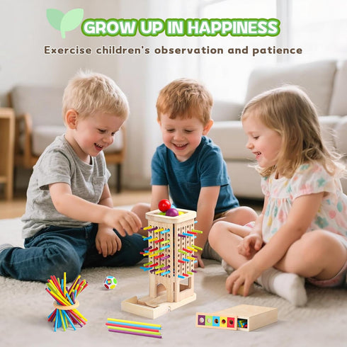 3 5 4 5 6 Montessori Toys for Year Old Fine Motor Skills Toys for Year Old Wooden Board Game Operation Games