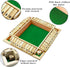 DC-BEAUTIFUL Shut The Box Dice Game, Classic Board Game for 2-4 Players, Wooden Tabletop Game (Green)