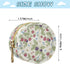 PYBUG Raspberry Round Pacifier Storage Case, Polyester & TPU Lined with Hook Buckle, Pacifier Container Box for Baby
