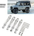 VGEBY 2 Pairs Aluminum Alloy, 60mm RC Car Modification Parts for C14 C24 MN D90 99S (Silver)