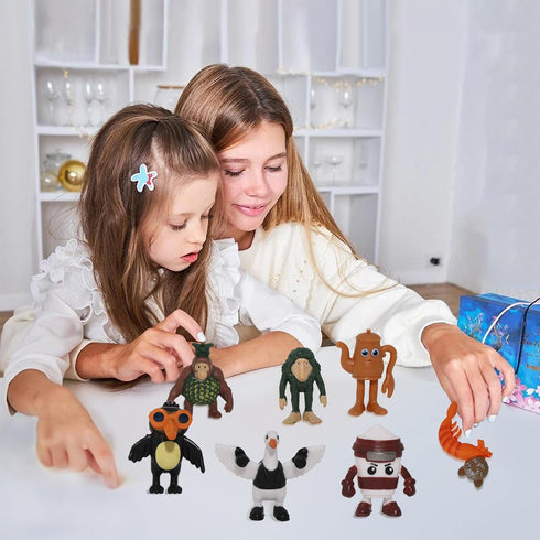 Generic 24PCS Set Italian Brainrot Action Figure,Tralalero Tralala Action Figure with Tralalero Tralala,Tung Tung Tung