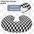 Set Checkered Nursing Pillow Cover & Crib Sheets for Boys and Girls - Black