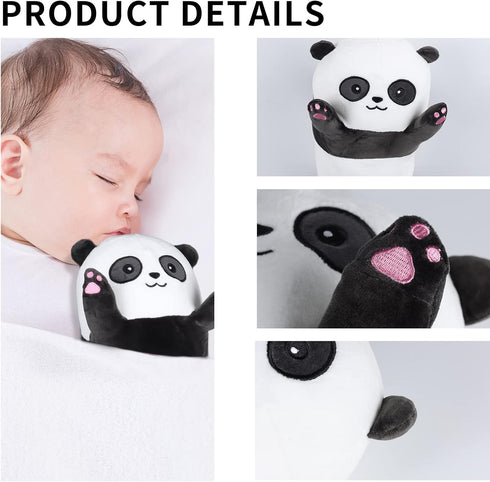 Panda Plush Body Throw Pillow, 43.3" Long Kawaii Soft Panda Stuffed Animal Pillow for Kids Children Gifts