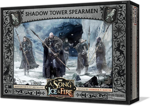 CMON A Song of Ice Fire Tabletop Miniatures Game Shadow Tower Spearmen Unit Box | Strategy Game for Teens Adults | Ages