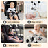 Hanging Rattle Toys for Crib Mobile - Car Seat Toys for Babies 0-6 Months, Black and White High Contrast Baby Toys
