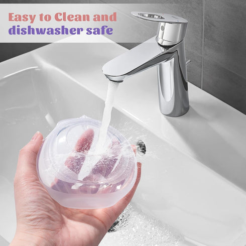 ZCBB 2 Breastfeeding2.5oz/75ml ShelBreastfeeding PCS Silicone Breast Milk Collectors for Silicone Hands Free Breast