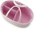 PandaEar Baby Diaper Caddy Organizer Cotton Rope Nursery Storage Basket Portable Car Organizer for Baby Shower Gifts