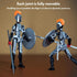 T13 (Dummy 13 13 3D Set Action Figure / Titan / Spartan Warrior) - Printed Poseable Robot with Accessories for Stop