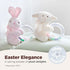 Bearington Baby Cottontail Plush Stuffed Animal - Pink Bunny Shaker Toy Ring Rattle, 5.5" Bunny Rattle