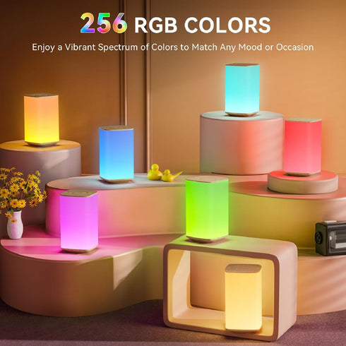 Dimmable 256 4000mAh Auxmir Nursery Night Light for Kids, Touch Night Lamp with RGB Color Changing for Baby Adult