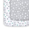 Pack and Play Sheets, 2 Pack Mini Crib Sheets, Stretchy Playard Fitted