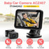 4.3'' 1080P 5 ACZ407 Itomoro Baby Car Camera, Night Vision Car Baby Mirror with Camera Mins Easy Installation Crystal