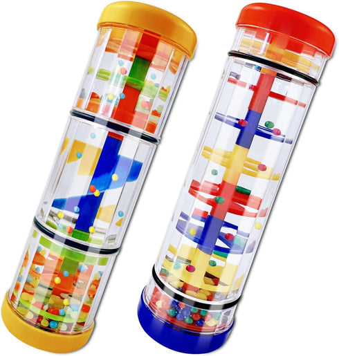LOOIKOOS Rainmaker Rain Stick Musical Instrument for Babies, Sensory Developmental Toy for Toddler Musical Play