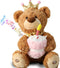 Marsjoy Musical Happy Birthday Teddy Bear with Glowing Cupcake, Animated Plush Toy Singing
