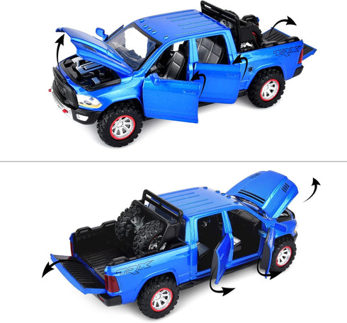 RAM 1500 Pickup Truck Toys for Boys Age 4-7, Diecast Metal Model with Lights and Sound, Gift for Kids