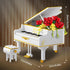 1293pcs Mini Ideas Piano Model Building Block Set, Music Lovers Collection Gift for Boys and Girls (White)