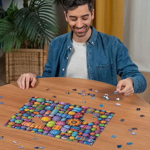 Ravensburger Happy Beads 500 Piece Jigsaw Puzzle for Adults, Color Your World Series, Made in Germany