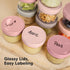 12pk 4oz KeaBabies Glass Baby Food Containers with Lids - Leak-Proof, Microwavable Small Glass Jars, Baby Purees