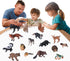 Flormoon Small Animal Figures for Kids - 16PCS Realistic Forest Animals Baby Figurines - Educational Toys