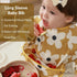 BebeBiu Long Sleeve Baby Bib, Waterproof Fabric, Catch-All Pocket, Baby Smock Bib, Adjustable Sleeves