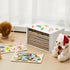 12-Slot 11.7", Sintuff Wooden Puzzle Organizer Rack, Jigsaw Puzzle Holder for Standard Size Puzzles up to Layered