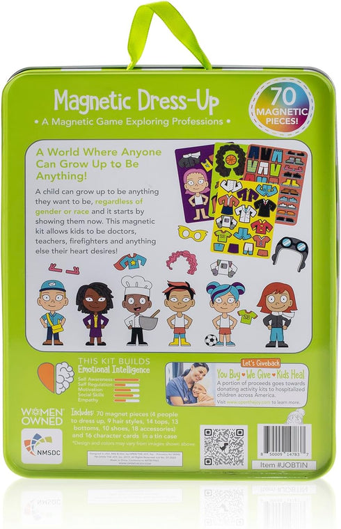 Magnetic Dress-up Playset for Kids, Mix and Match Magnetic Outfits, Accessories, and Characters for Ages 4+