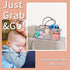 Business Trend Baby Nappy Caddy Collapsible Nursery Organizer Storage Basket for Babies, Portable Holder Tote Bag