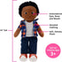 Playtime by Eimmie 14" Soft Baby Doll, Plush Rag Doll for 2 Year Olds, Washable Sensory Fabric