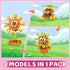 36 Packs Set, Set, IMCUAMK Valentines Party Favors Building Blocks, Ideal for Kids Classroom Exchange, Flower Bouquets