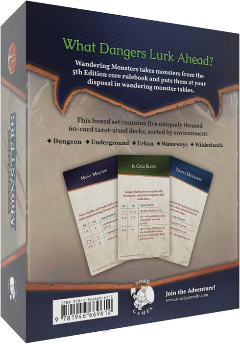 Wandering Monsters Boxed Set - 5e RPG Storytelling Cards, 300 Tarot Sized Cards