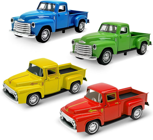 AGSIXZLAN 4Pcs Truck Toy for Toddlers 2 3 4 5 6 7 8