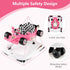 3 1 INFANS Foldable Baby Walker, in Toddler Activity Center Leaning-Seated Walk-Behind with Steering Wheel, Adjustable
