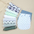 2-in-1 3 Set Newborn,12-Pack Baby Burp Cloths &Baby B.ibs Design Layers Thicken Cotton Absorbent and Soft Spit Up
