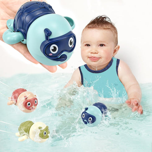 TQBYNJ 3 Pack Swimming Turtle Baby Bath Toys for Toddler 1-3,2025 Bath Toys