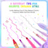 MAIGOZON 56 Set Mermaid Art Craft Kit for Kids, Piece with Pencil Case, Markers, Crayons, Gel Pens, Erasers, Stencils