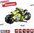 2.4Ghz 1/10 360 Liberty Imports RC Motorcycle Remote Control Stunt Drift Bike Racing Vehicle - R/C High Speed Cyclone