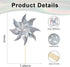 10 Pack Reflective Pinwheels for Yard and Garden - Wind Spinners Outdoor Bird Scare Devices