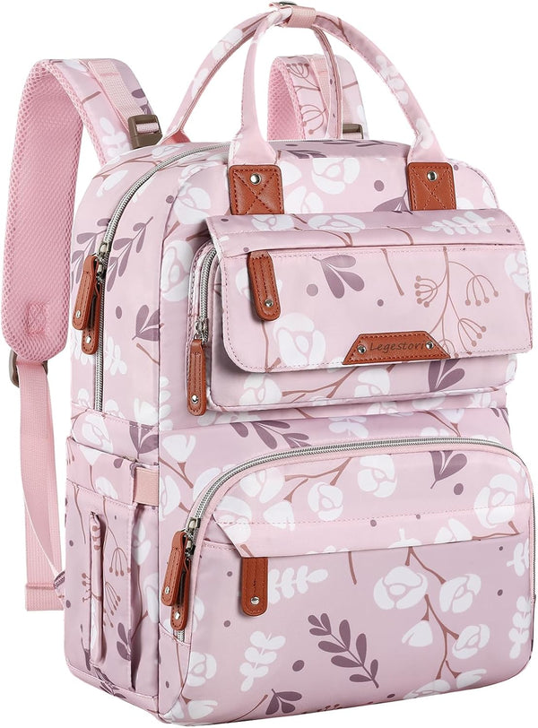 Diaper Bag Backpack for Baby Girl, Multifunction Waterproof Diaper Bag for Mom