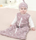 Owlivia Baby Sleep Sack Organic Cotton Sleeping Bag with 2-Way Zipper,100% Organic Cotton Wearable Blanket,Unisex Sleep Sack(Feather Mauve, 3-12 Months)