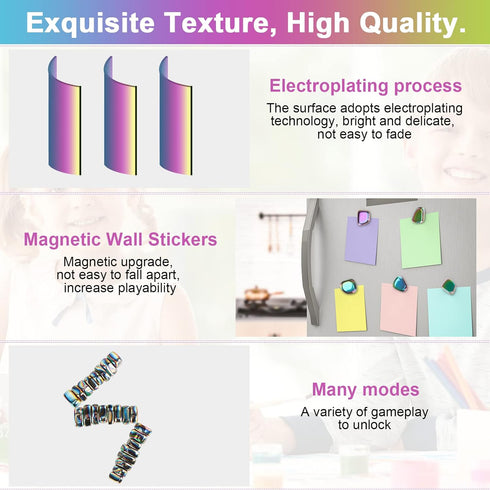 24pcs Rainbow Large Fridge Magnets - Irregular Polished Magnetic Stones for Home Kitchen Refrigerator Decorations