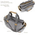 JAMIEKA Large Capacity Durable Canvas Mom Bag Ergonomic Handle Stroller Hook for Traveling Parents and Baby Care