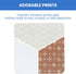 100% 28x52 Inch (Pack 3), Delta Children Fitted Crib Sheets for Girls and Boys - Organic Cotton Crib Sheet for Standard