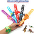 Dinosaur Slap Bracelets for Kids - 6 Pack Party Favors for Boys & Girls Dinosaur Theme Supplies