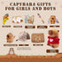 CHDGIOHA 4 5 6 7 8 9 10+ Set Capybara Plush Gifts for Girls & Boys Ages Kids Capybara Toys with Stuffed