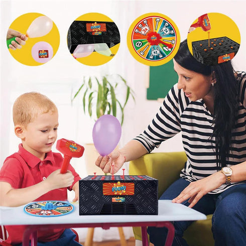 Whack a Balloon Game - 2024 New Balloon Pop Game for Adults and Kids, Tricky Balloon Board for Family Party