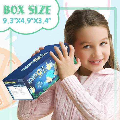 2 (24H),Science 8-12 6+ sdaymol Crystal Growing Kit for Kids - Colors Hedgehog to Grow Fast in Experiments Learning