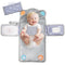 Anti Roll Diaper Changing Pad Mat with Swaddle Strap 3-in-1 Portable Waterproof